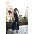 Wide Leg Jumpsuit Teal Color Wide Leg Cami Jumpsuit Supplier